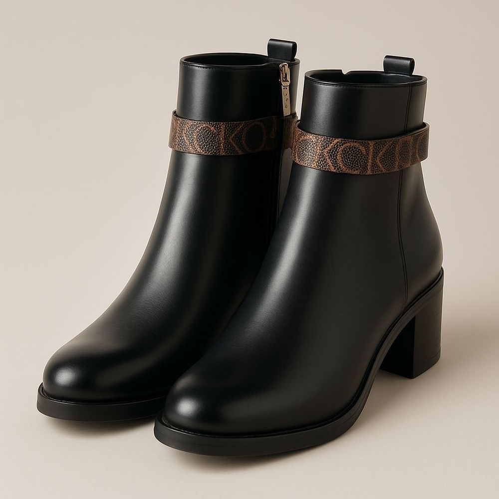 Calvin Klein Dara Ankle Boots - Size 8.5 (NWOB)
